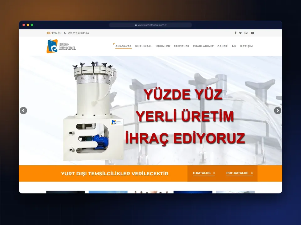 Euro İstanbul website